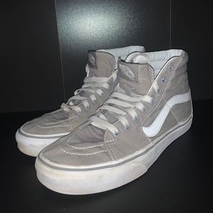 Grey Hightop Skater Vans Size 8